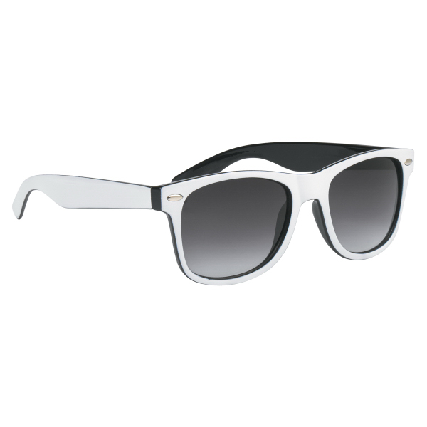 Custom Logoed Imprinted Two-Tone Malibu Sunglasses