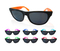  Promotional Two-Tone Rubberized Custom Sunglasses