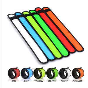 Nylon Running LED Armband, High Visibility Safety Arm Bands for Runners, Light Up LED Glow In Dark Slap Safety Wristbands