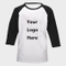 Imprinted Two Color Child Youth Baseball Tee With 3/4 Sleeves