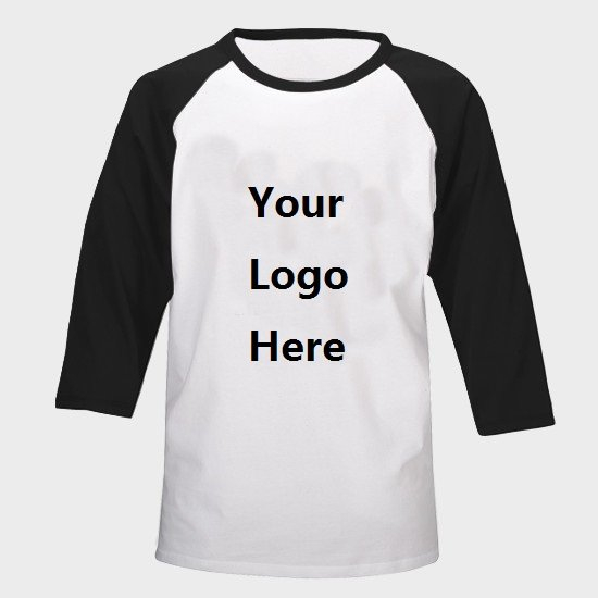 Imprinted Two Color Child Youth Baseball Tee With 3/4 Sleeves