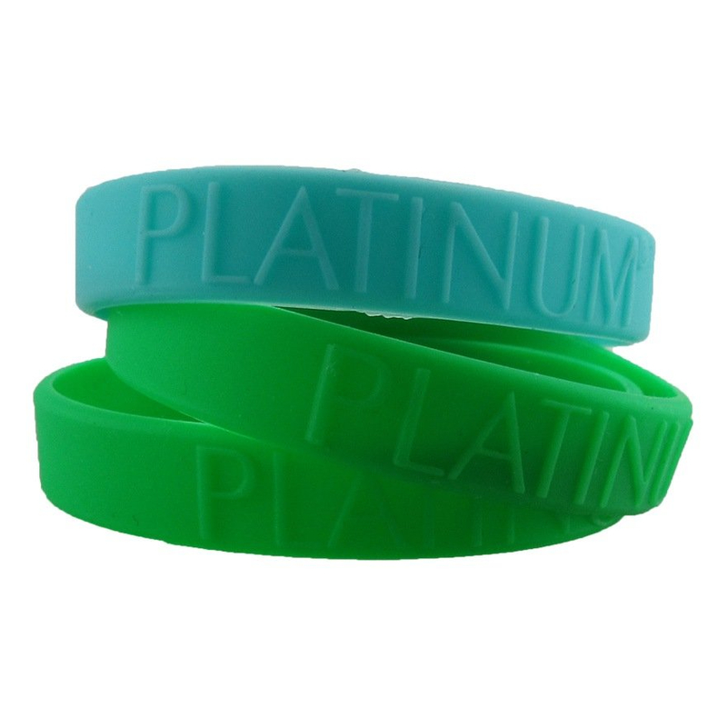 Personalized Embossed Glow In Dark Silicone Bracelets