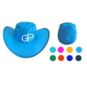 Customized Foldable Cowboy Hat With Pouch