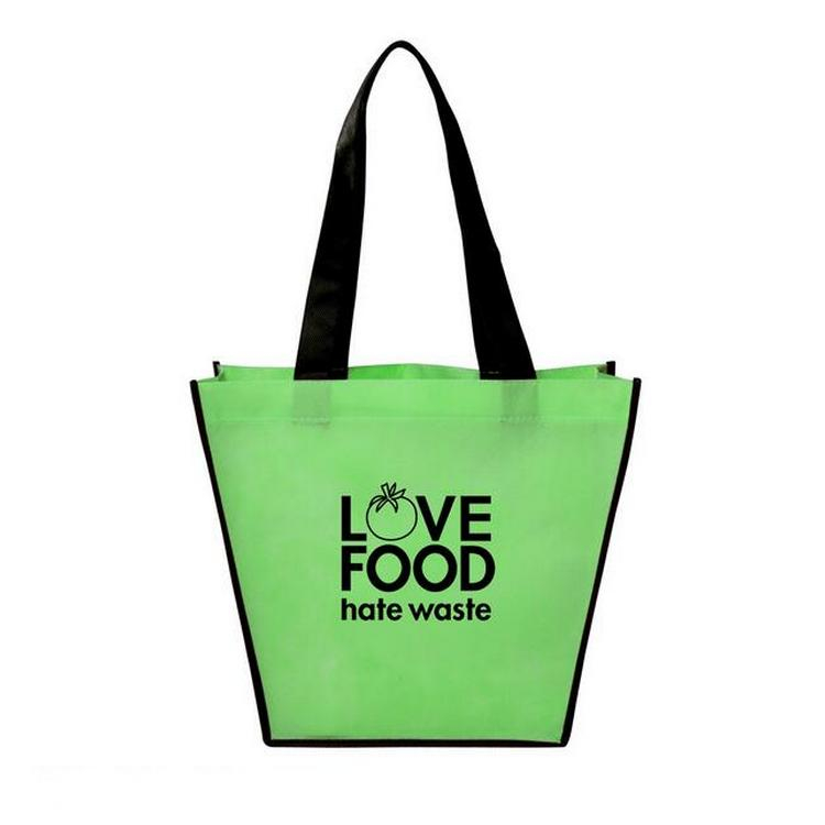 Custom Promotional Cheap Non-woven Two Tone Totes With Logo