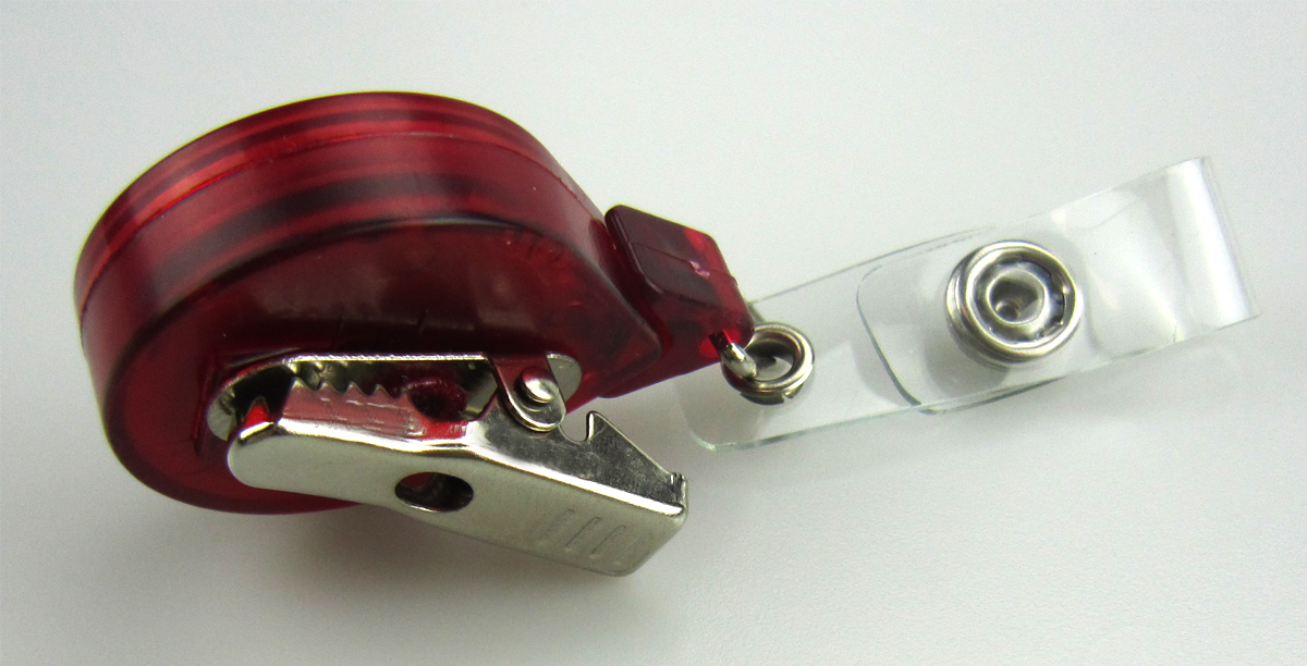 Retractable Badge Reel with Bulldog Clip