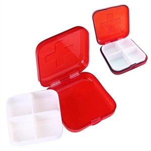 Custom 4-Compartment Pill Box
