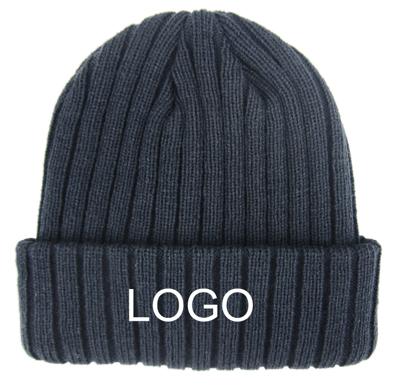 Kid's Knit Beanie Cap With Cuff