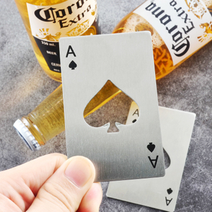 Poker Card Bottle Opener Stainless Steel Beer Cap Opener
