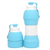 Silicone Collapsible Water Bottle with Carabiner Reuseable for Outdoor Portable Water Bottle with Fiter