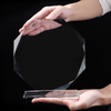 Crystal Circle Employee Years of Service Award Plaque Customized with Employee & Company Name Unique Corporate Service Award