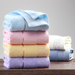 Face Wash Cotton Face Towel Soft Absorbent Household Cotton Gift Towel Logo Embroidery