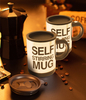 Self Stirring Mug Reusable Auto Mixing Cup with Travel Lid for Protein Mix, Coffee, Hot Cocoa