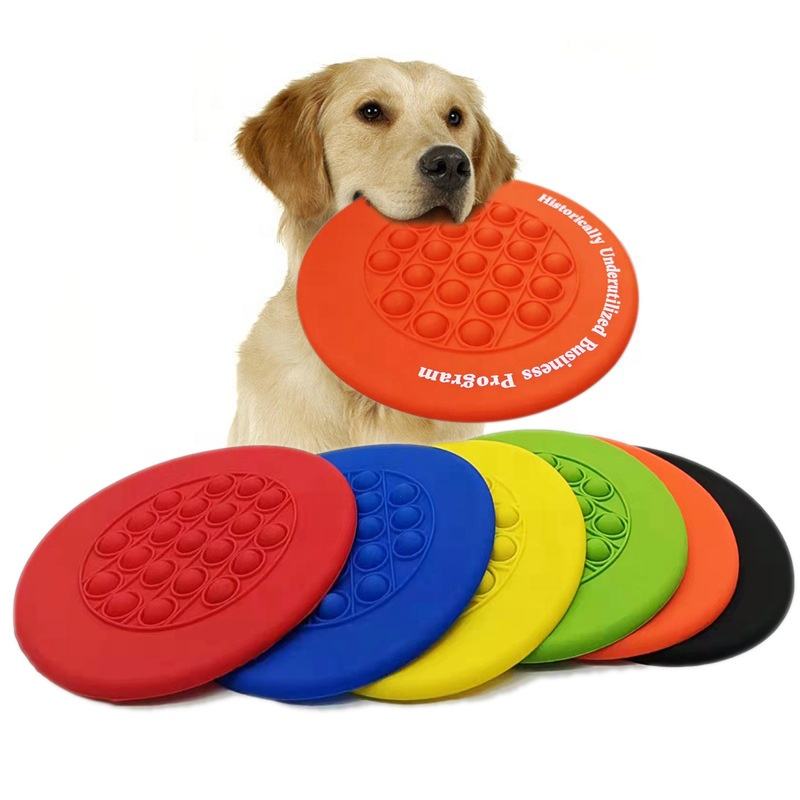Pop-it fidget toy Durable Dog Toys TPR Soft Flying Discs Sensory Antistress Toys