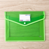 Plastic Poly Envelope Transparent Expanding File Wallet Organizer Documents File Folder with Snap Closure and Pocket Waterproof Pouch for School Office