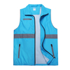 Unisex Volunteer Vest Safety Reflective Running Cycling Vest with Pockets