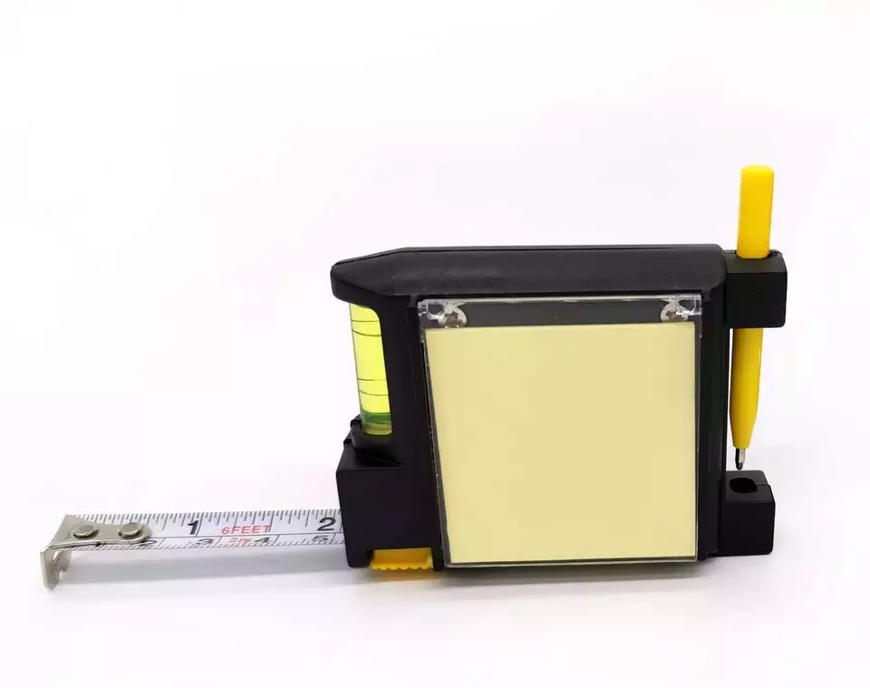 4-in1 Tape Measure with Level Paper Pen