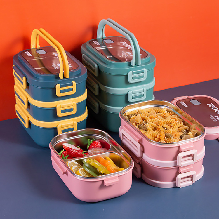304 Stainless Steel Multi-layer Bento Insulated Lunch Box