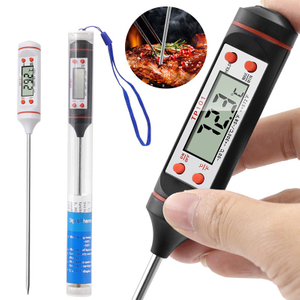 Digital Instant Read Meat Kitchen Cooking Thermometer for BBQ Grill Milk Yogurt Bath Water Oil Deep Frying Coffee Kitchen Baking