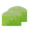 Plastic Expansion Envelopes with Hook & Loop Closure Booklet Wallet Assorted Colors