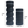 25.4 oz Leakproof Collapsible Sports Travel Drinking Silicone Tire Folding Water Cup