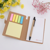 Small Snap Notebook With Desk Essentials Kraft Cover for Student Office School Supplies 50 Pages