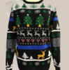 Unisex Christmas Patterns Reindeer Snowman Pullover Sweater