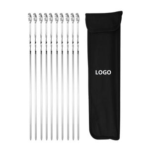 10pcs BBQ Skewer Stick Set 14"