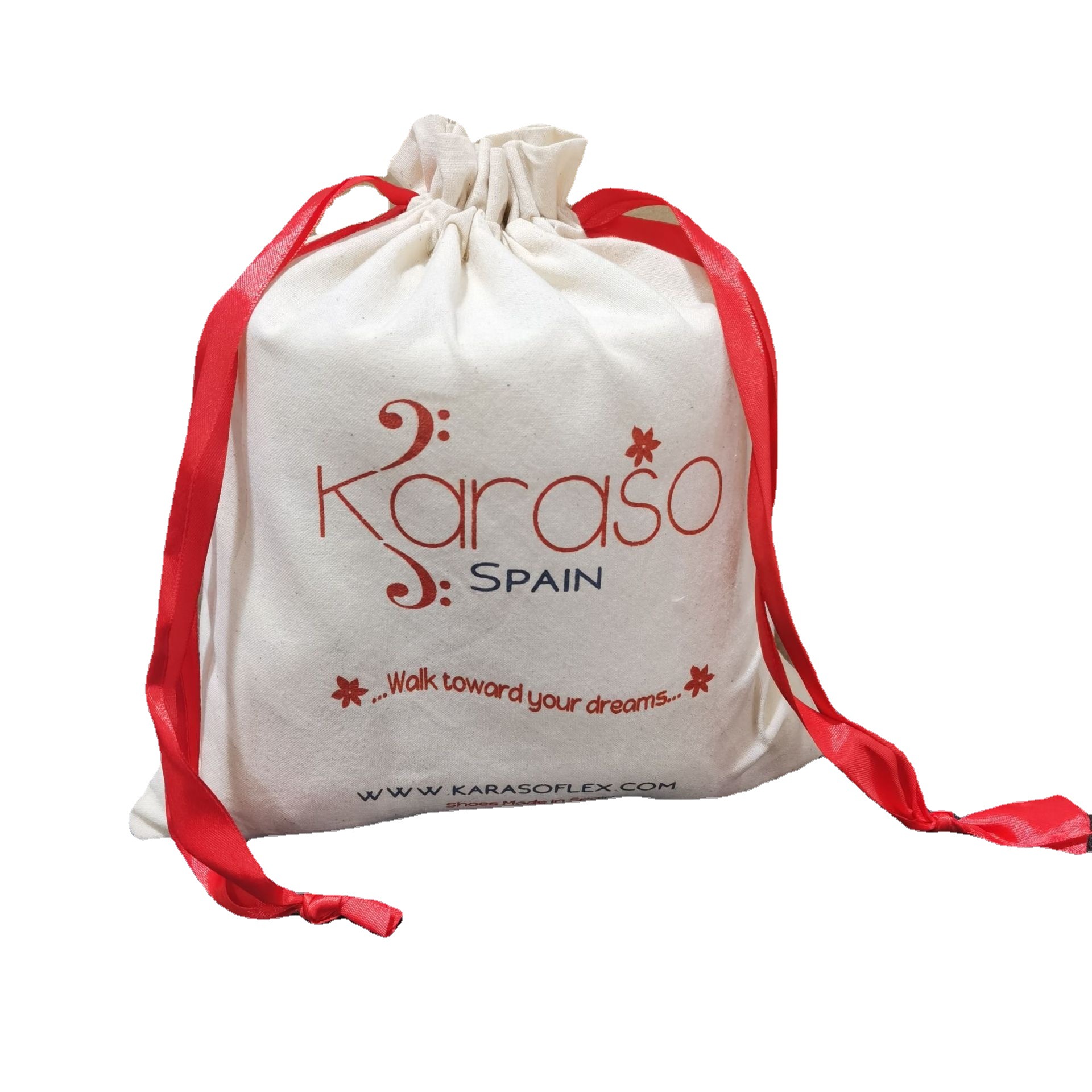 6oz Poly-cotton Laundry Bag With Ribbon