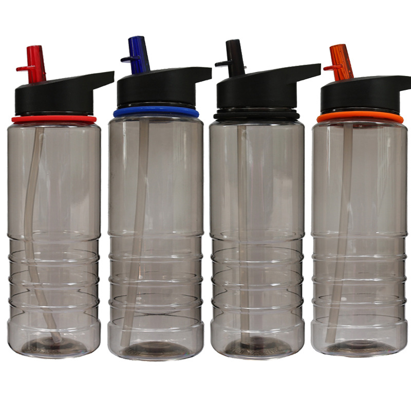Sports Water Bottle with Straw 700ML Bike Water Bottles Reusable Water Jug with Handle for Fitness Outdoor Hiking Camping