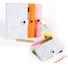 A5 Soft Felt Cover Journal 6 Ring Sprial Refillable Notebook