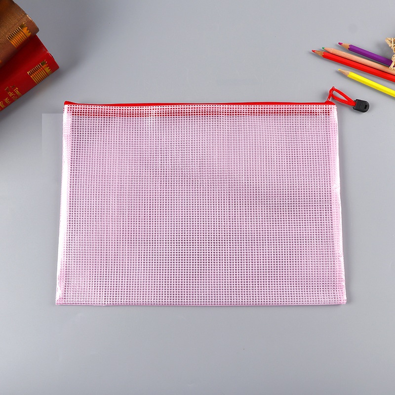 Mesh Zipper Pouch Zipper Puzzle Bag for Organizing Storage Letter Zipper File Bags for School, Board Games and Office