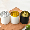Electroplating Spray Glass Candle Cup Soy Wax Jar Container