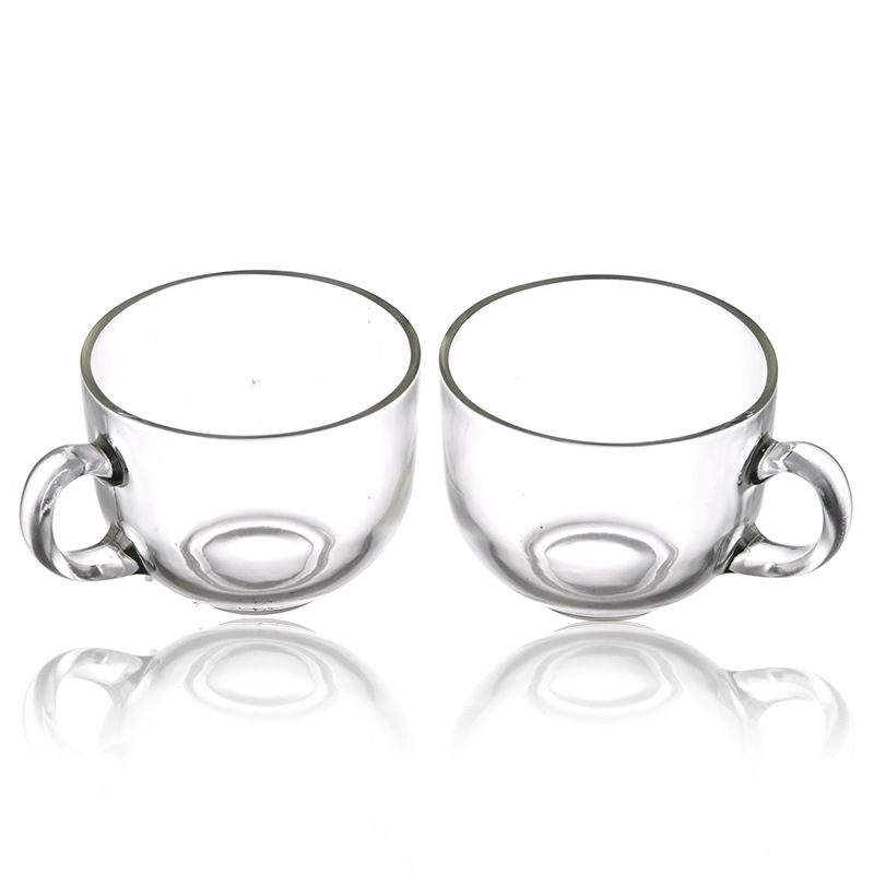 Promotional Clear Milk Glass Cup