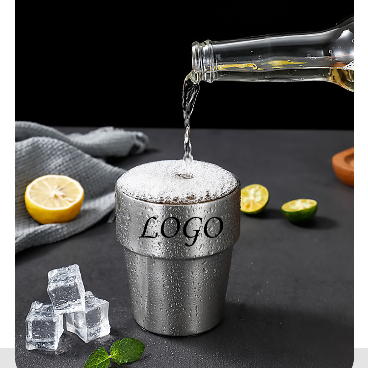 304 Double Layer Stainless Steel Beer & Coffee Mug