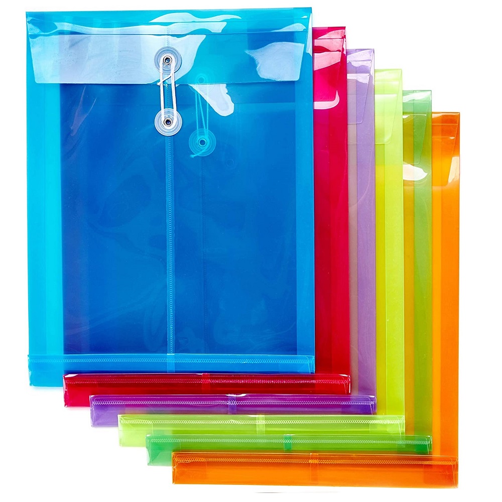 Vertical File Document Envelope with String Tie