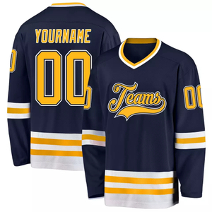 Custom Applique Ice Hockey Jersey 100% Polyester Hockey Jersey
