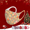 Reusable Christmas Adults Face Cover Mask Breathable Fashion Santa Clause Printed Ice Silk Cloth Covering