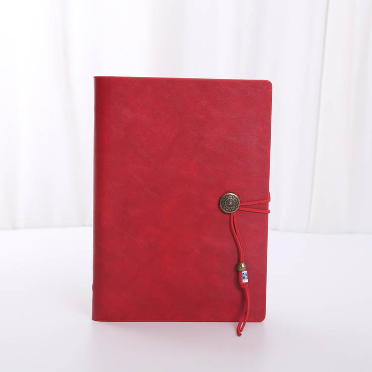 Wonderful Leather Journal A5 Refillable 6 Ring Binder Notebook with Lined Paper and Pen Writing Diary for Work Travel and Agenda Plan