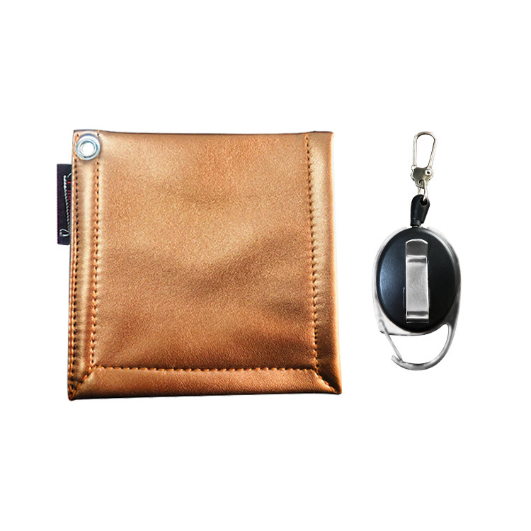 Portable Golf Ball Cleaner Towel with Stretchable Badge Reel