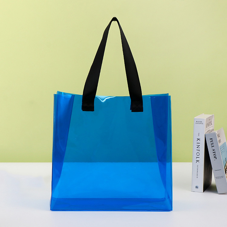 Large PVC Transparent Stadium Approved Vinyl Bag Clear Tote