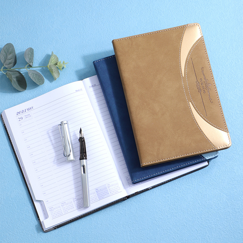 2023 Appointment Book Planner Daily Hourly Planner from January to December Faux Soft Leather Cover
