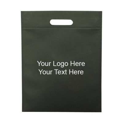 Promotional Custom Heat Seal Exhibition Cut-Out Handle Tote Bags