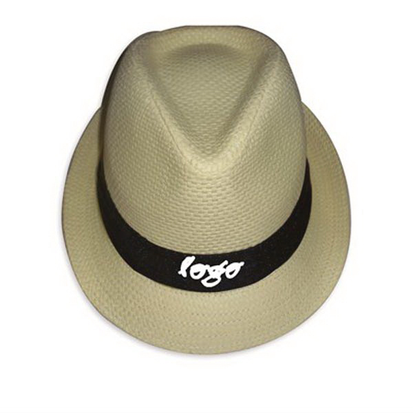 Promotional Straw Custom Fedora Hat
