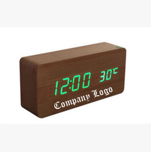 Personalized Wooden LED Digital Alarm Clock