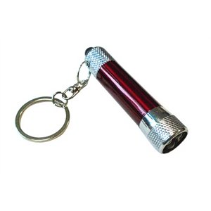 Personalized LED Flashlight Keychain Key Holder