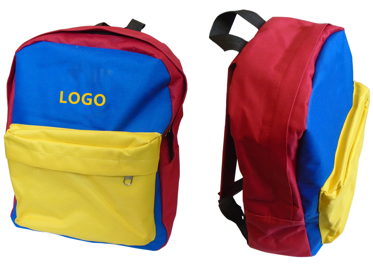 15 x 11.4 x 4.7 Inch Colorful Tri-color Kids Travel Backpack - Buy ...