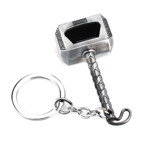 Hammer key ring bottle opener