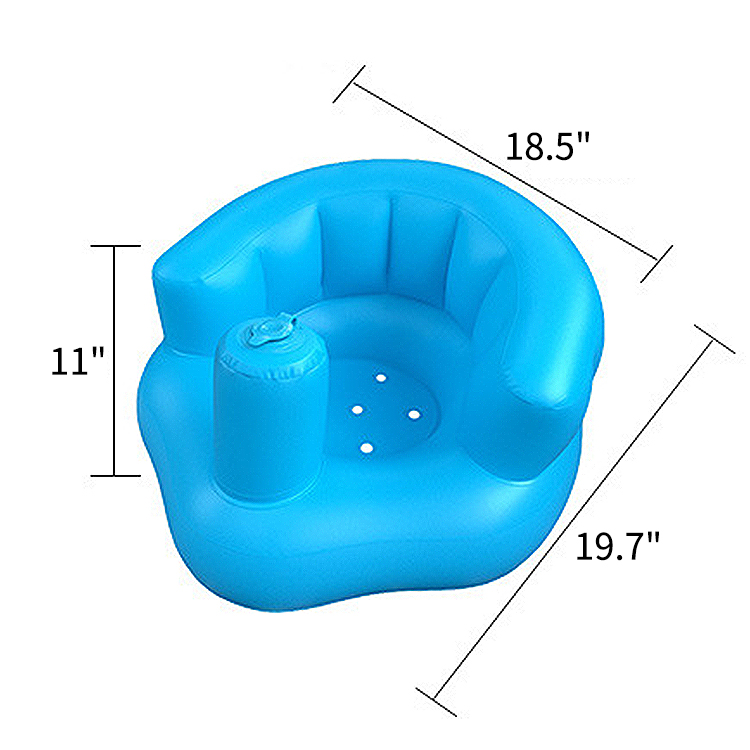 Inflatable Children's Dining Chair Baby Bath Stool Baby Study Chair Portable Inflatable Toy Air Sofa