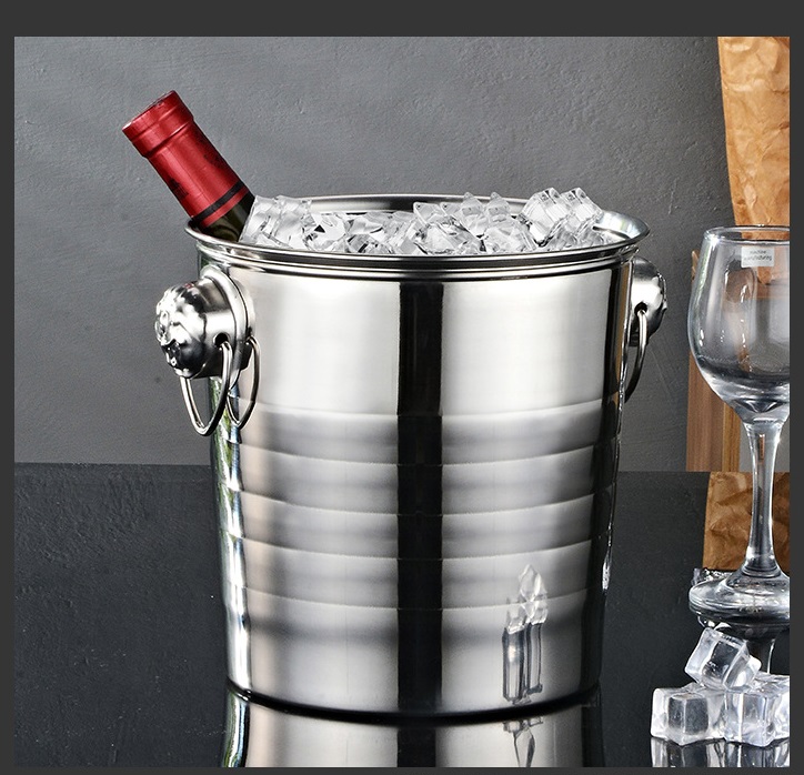 Large Ice Bucket Stainless Steel Cheap Champagne Ice Bucket Wine Chiller