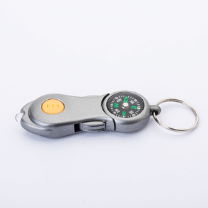LED Light Compass Keychain